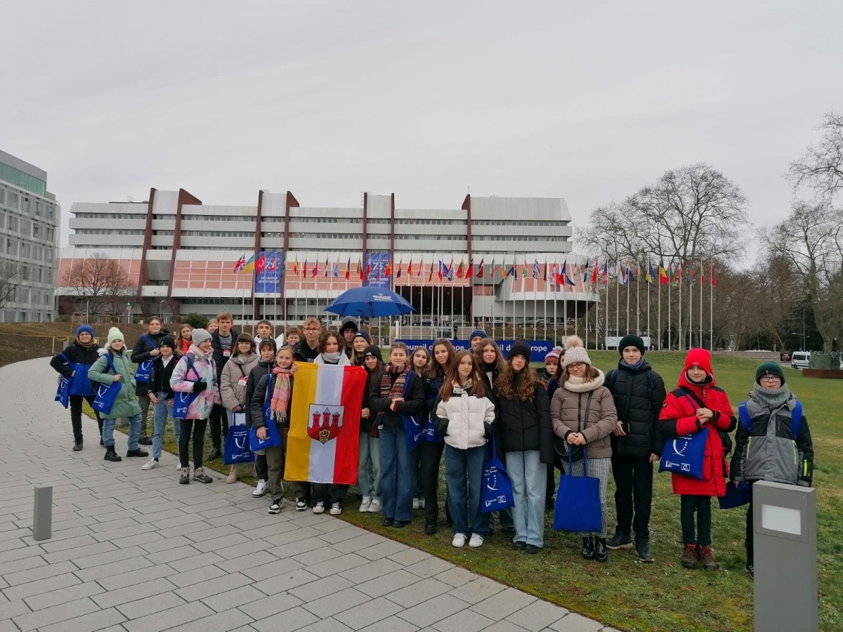 Bolesławiecka młodzież w Strasburgu