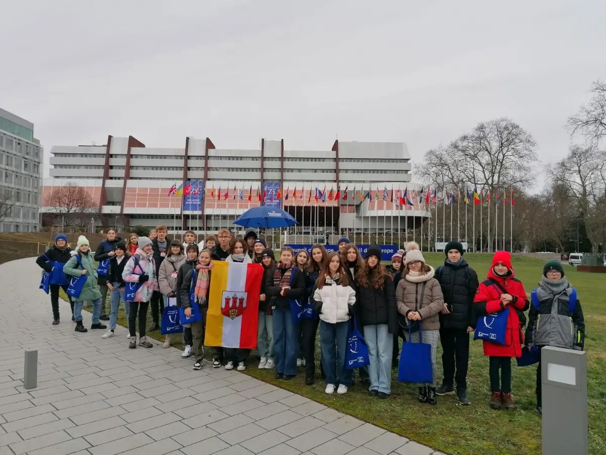Bolesławiecka młodzież w Strasburgu