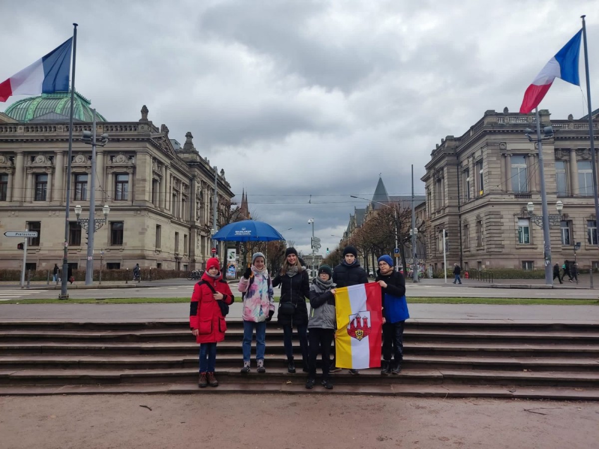 Bolesławiecka młodzież w Strasburgu