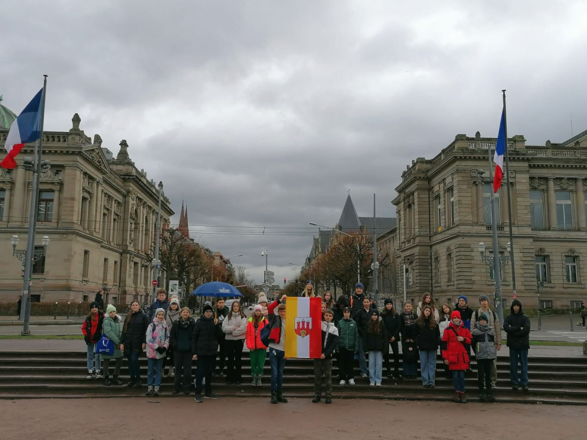 Bolesławiecka młodzież w Strasburgu