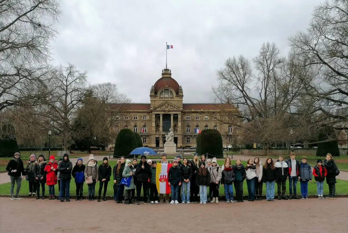 Bolesławiecka młodzież w Strasburgu