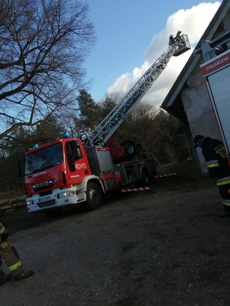 Pożar w gminie Osiecznica
