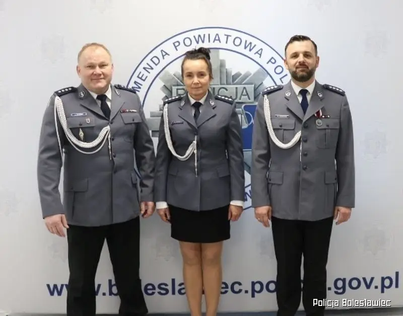 Uroczystość w jednostce policji