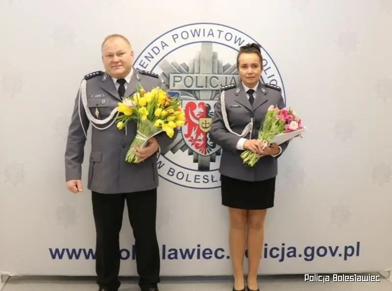 Uroczystość w jednostce policji