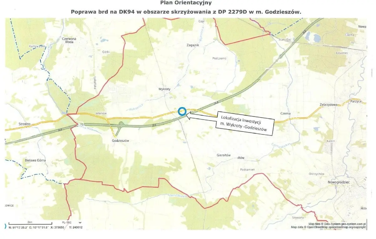 Mapa i skrzyżowanie