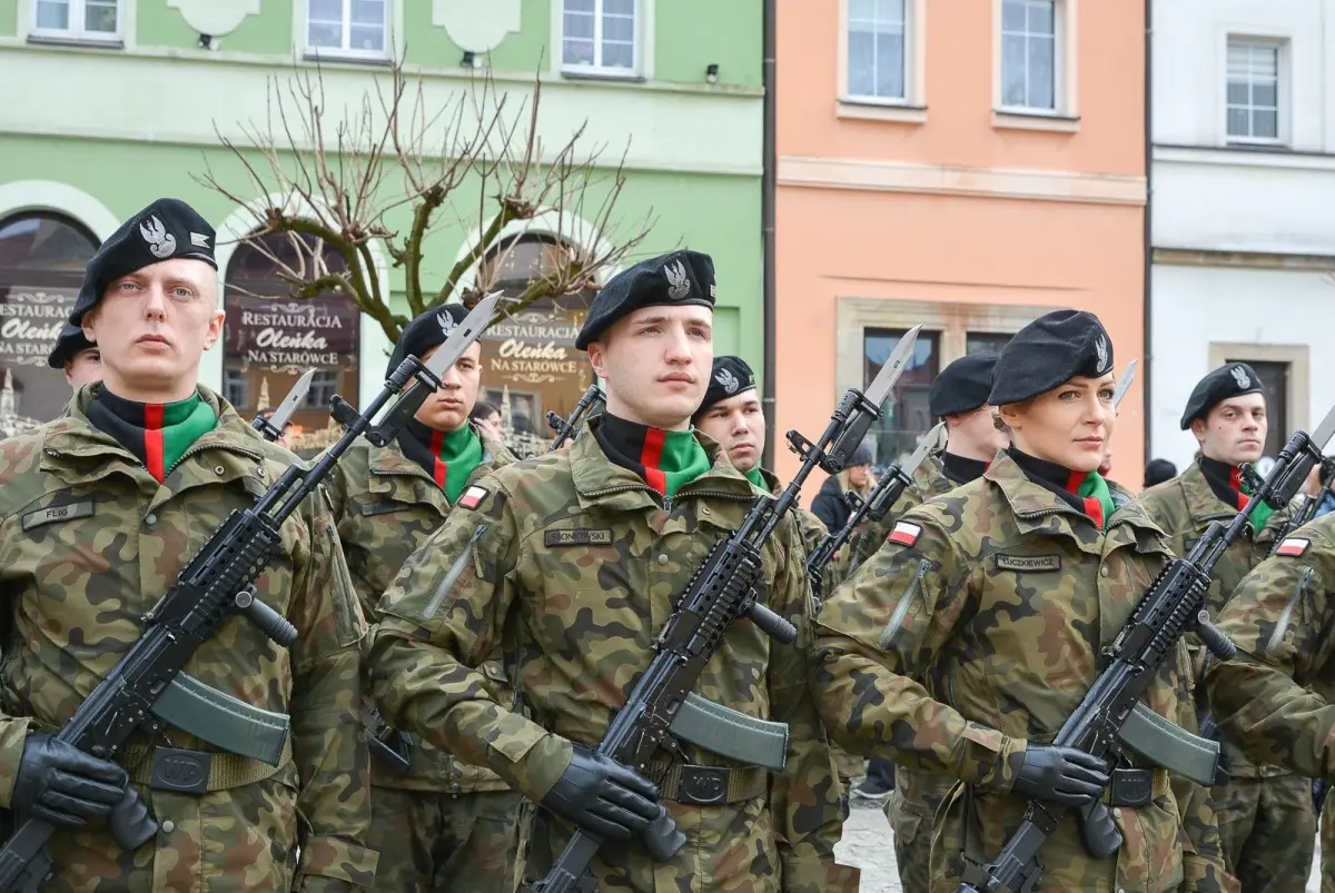 Przysięga elewów w Bolesławcu