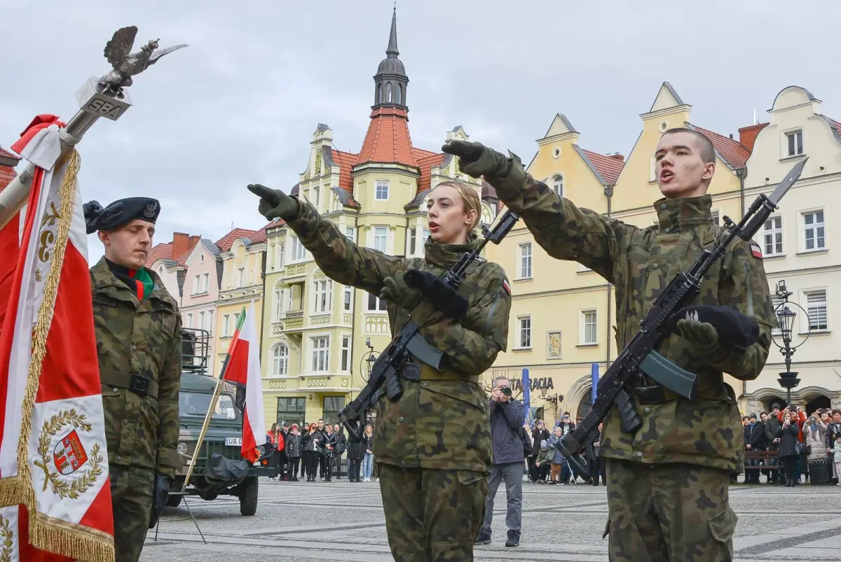 Przysięga elewów w Bolesławcu