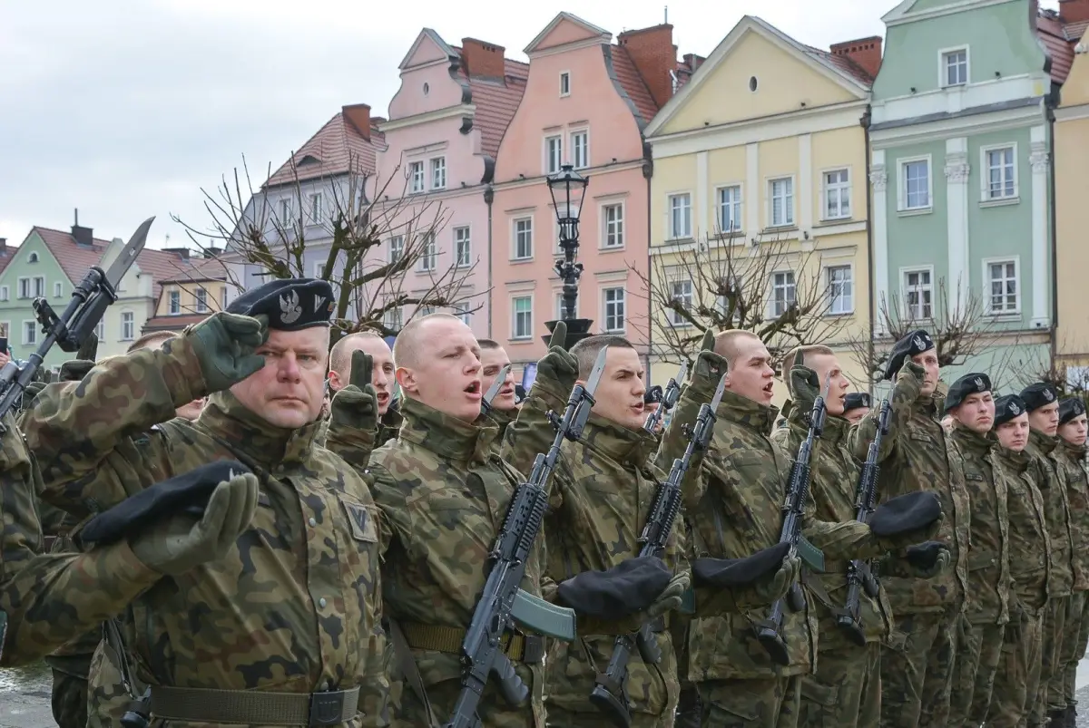 Przysięga elewów w Bolesławcu