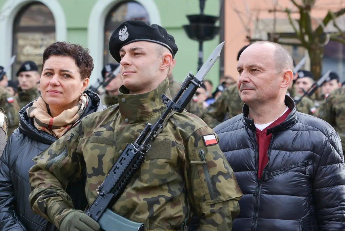 Przysięga elewów w Bolesławcu