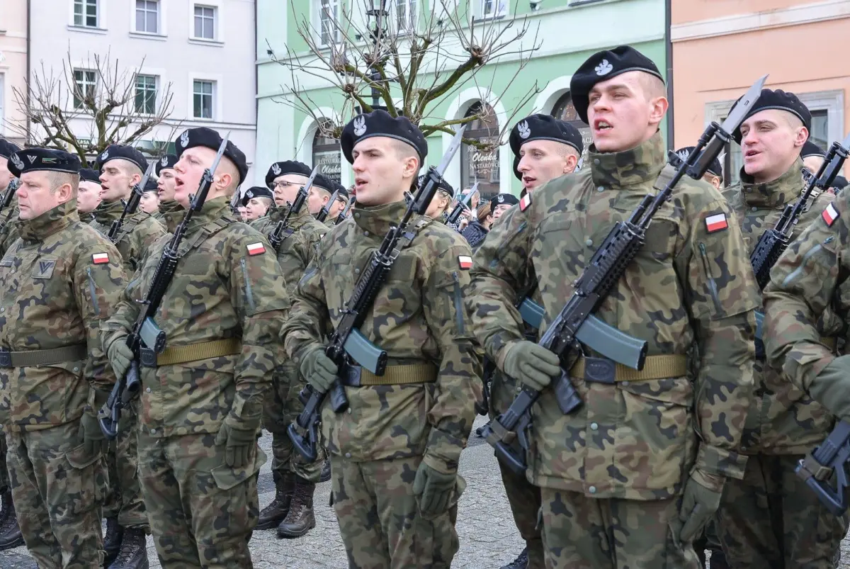 Przysięga elewów w Bolesławcu