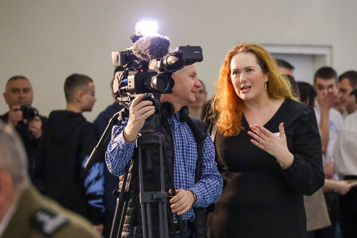 Spotkanie osób z niepełnosprawnościami w sali I LO