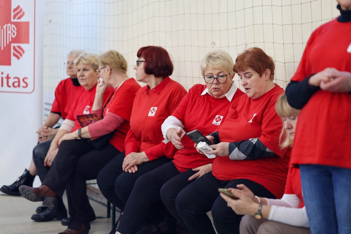 Spotkanie osób z niepełnosprawnościami w sali I LO