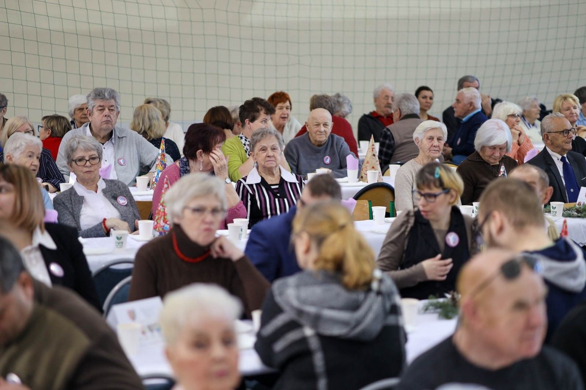 Spotkanie osób z niepełnosprawnościami w sali I LO
