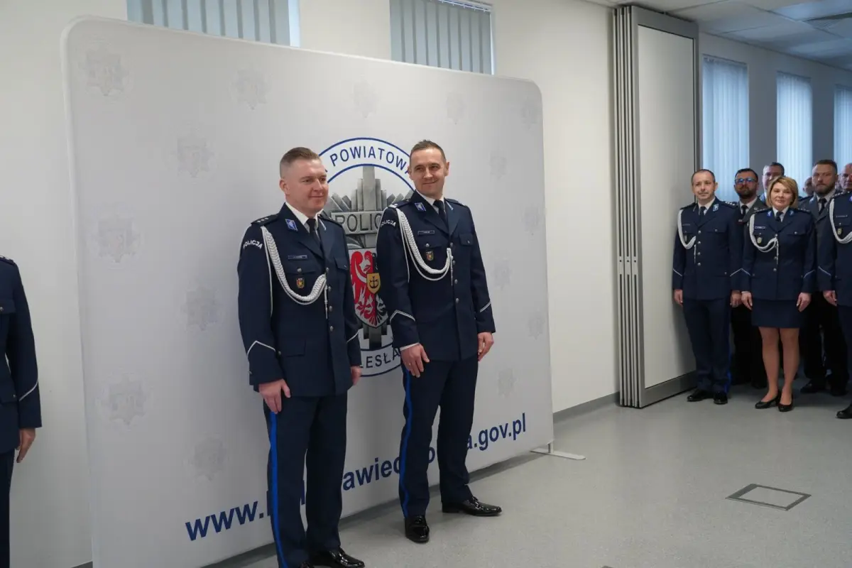 Uroczystość w Komendzie Powiatowej Policji w Bolesławcu