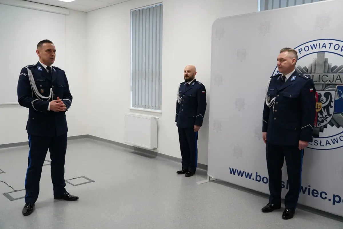 Uroczystość w Komendzie Powiatowej Policji w Bolesławcu
