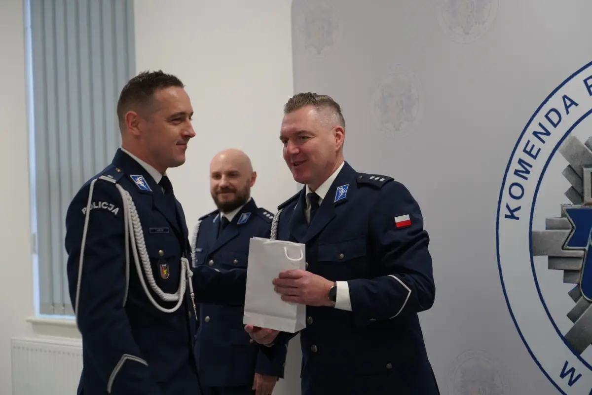 Uroczystość w Komendzie Powiatowej Policji w Bolesławcu