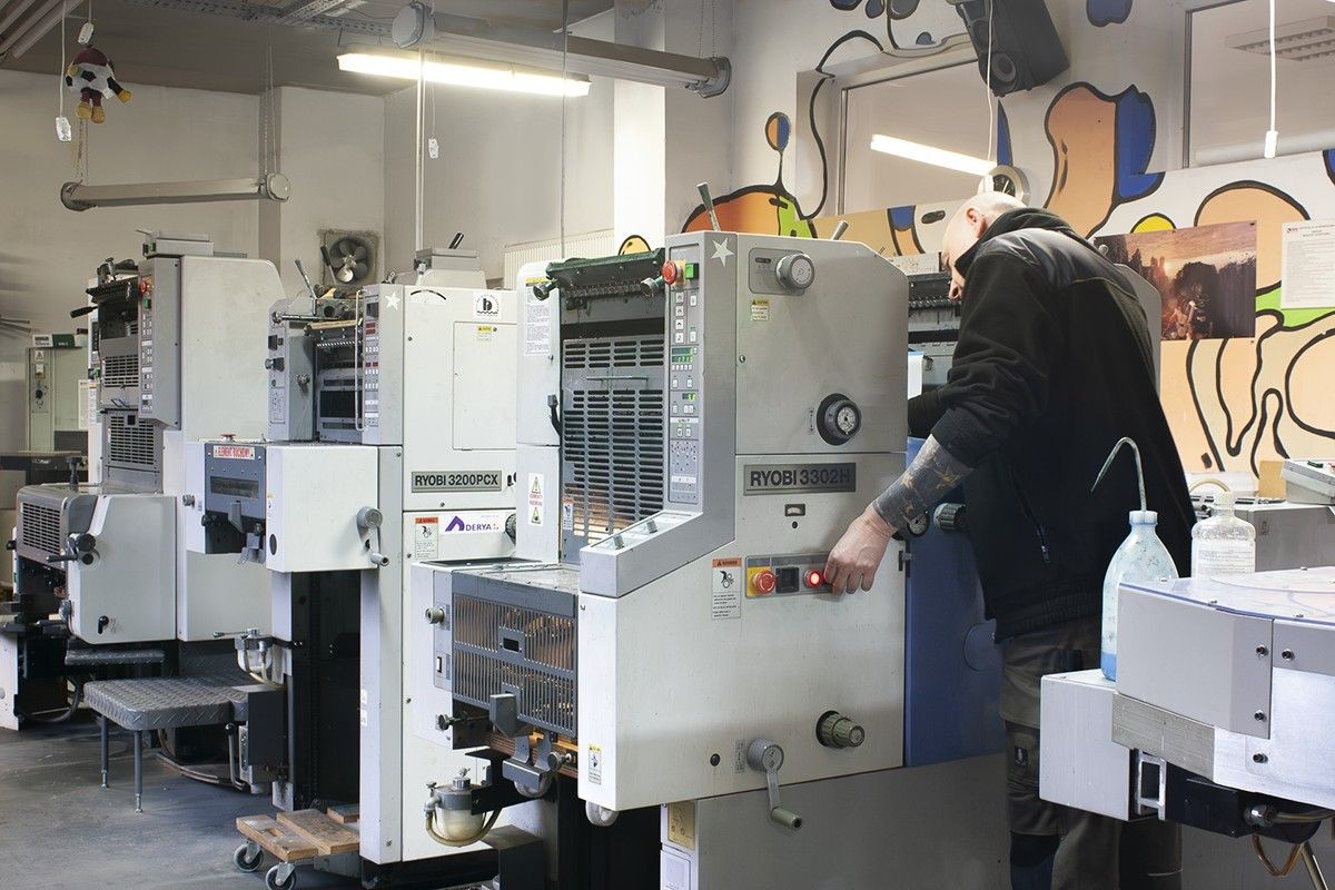 Pracownicy drukarni AFG w Bolesławcu