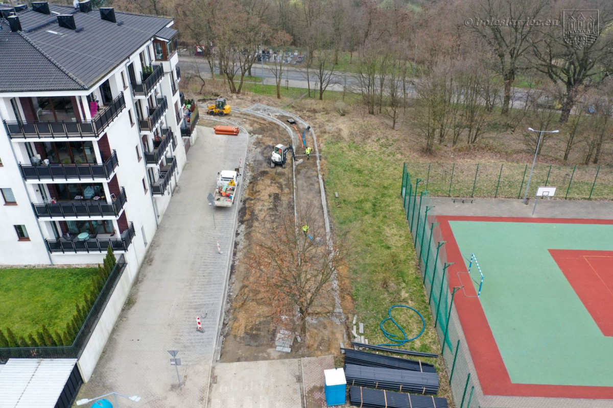 Prace przy Powstańców Warszawy