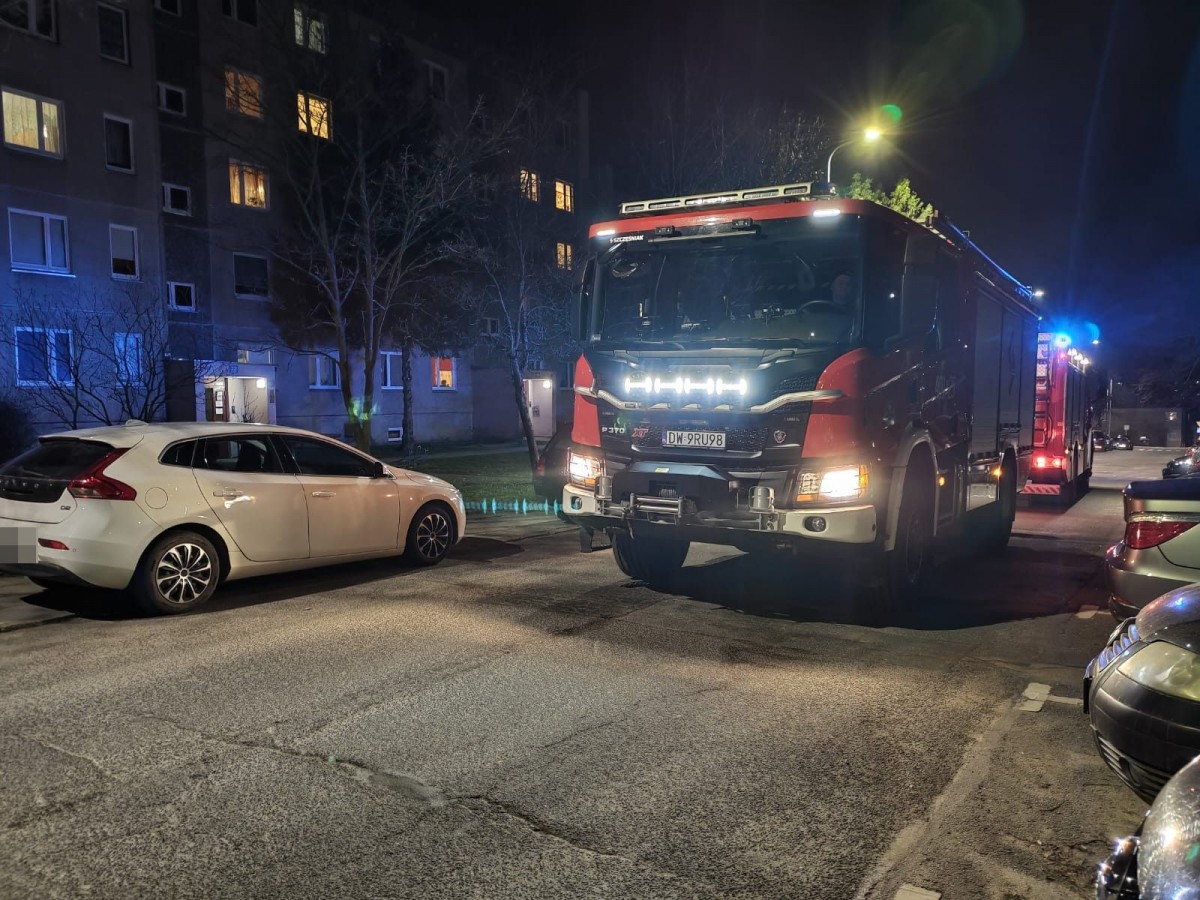 Akcja straży pożarnej na Kosiby w Bolesławcu