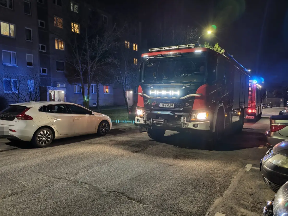 Akcja straży pożarnej na Kosiby w Bolesławcu