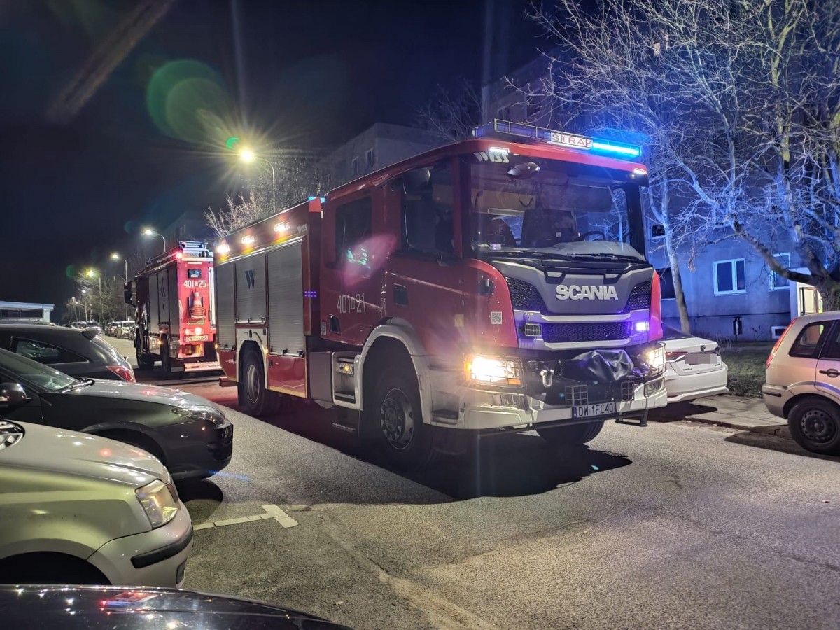 Akcja straży pożarnej na Kosiby