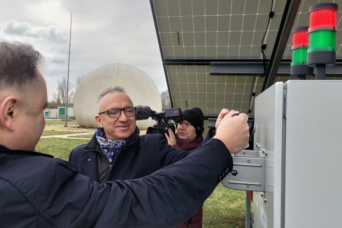 Spółka PWiK prezentuje swoją nową inwestycję fotowoltaiki