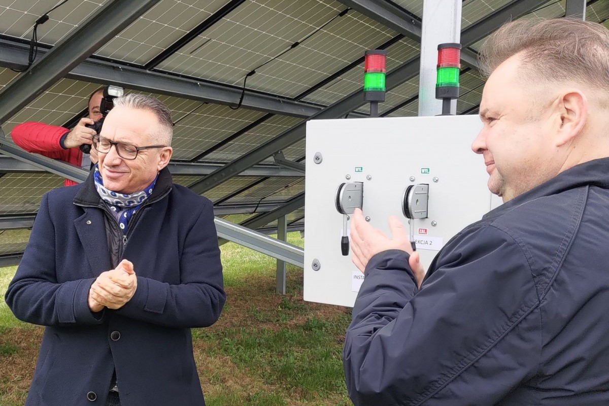 Spółka PWiK prezentuje swoją nową inwestycję fotowoltaiki