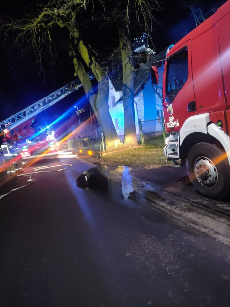 Akcja strażaków w Lipianach