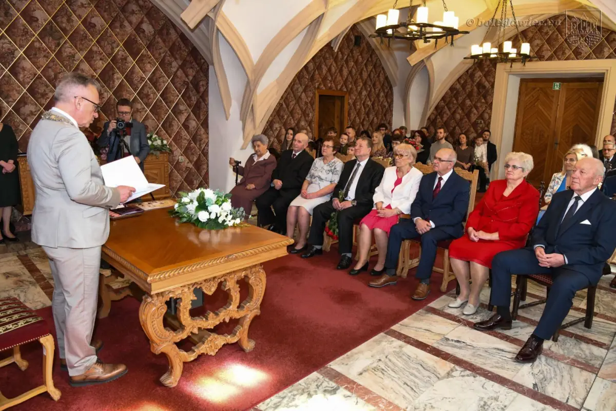 Uroczystość w Pałacu Ślubów