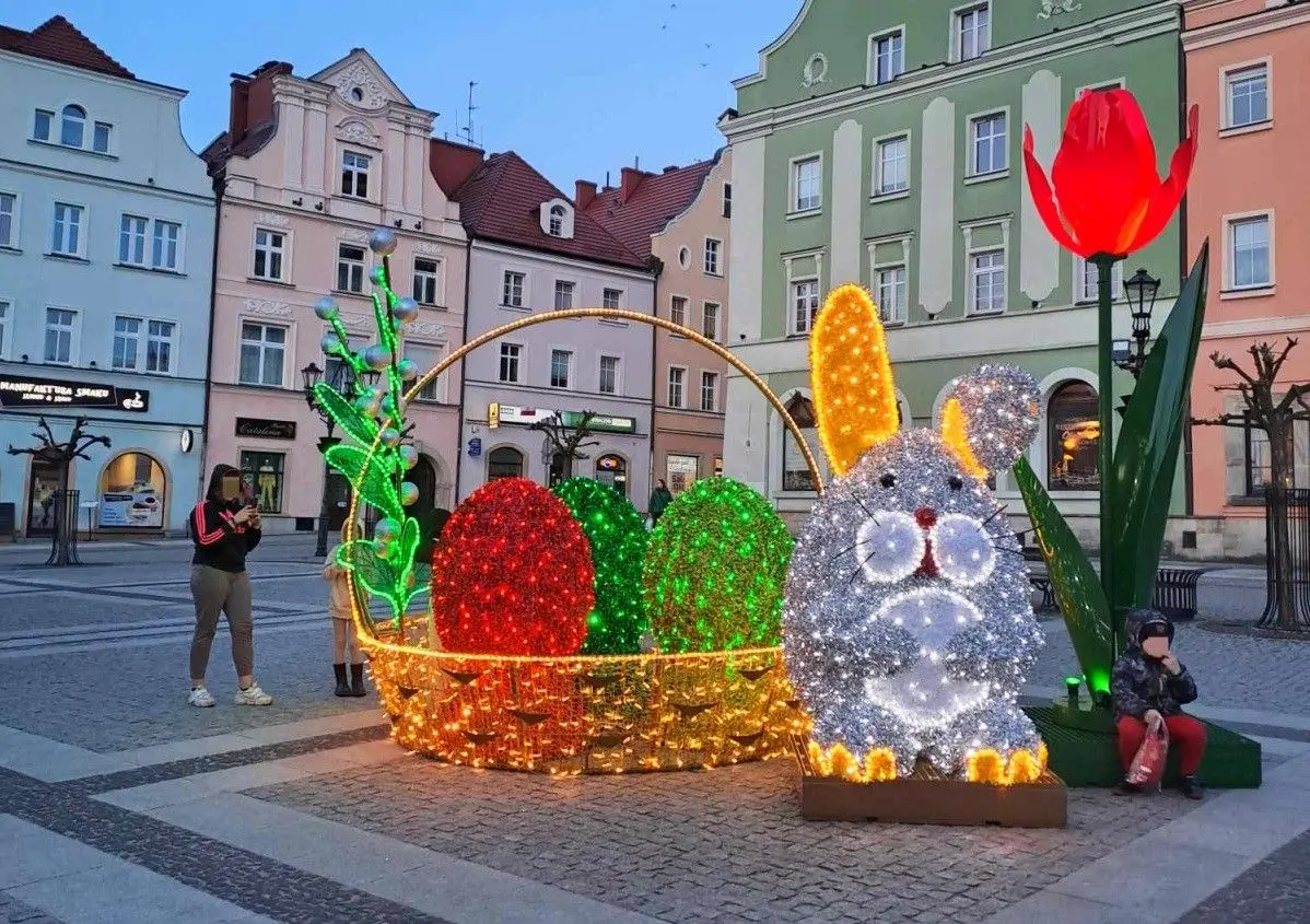 Świąteczne dekoracje w Bolesławcu