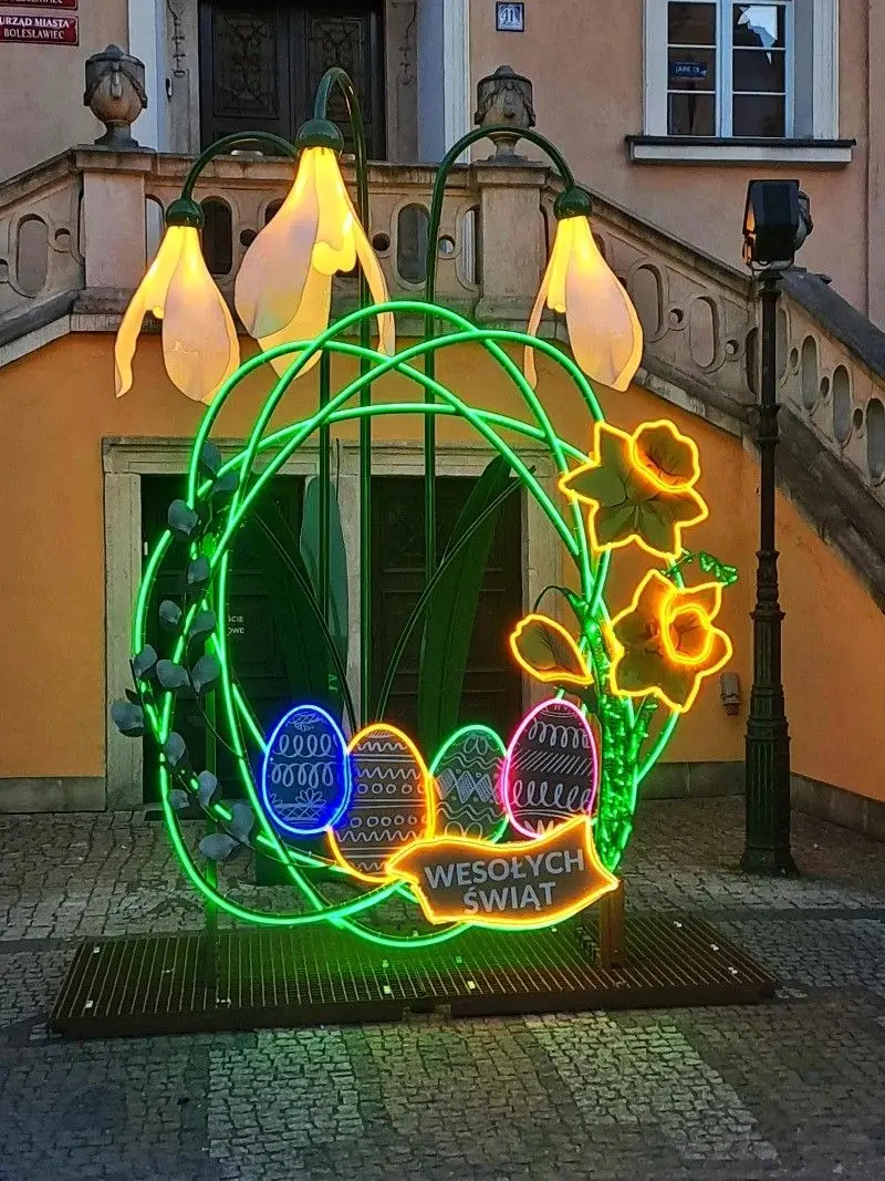 Świąteczne dekoracje w Bolesławcu