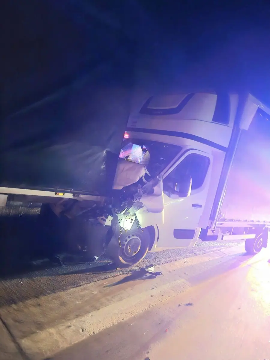 Zderzenie busów na A18