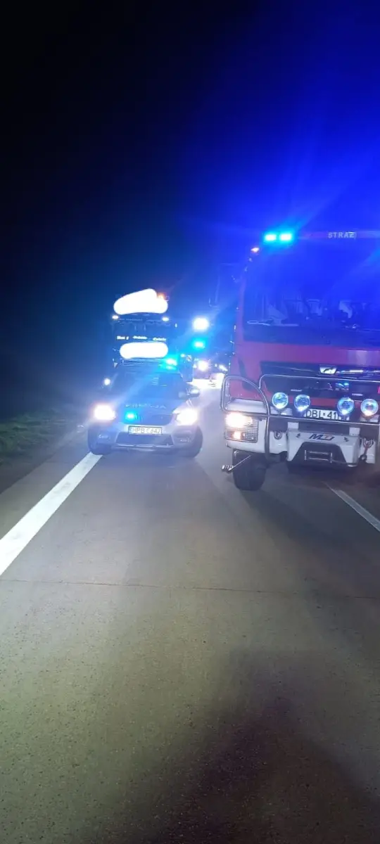 Pożar na A4
