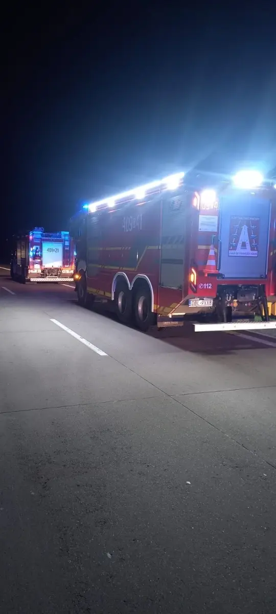 Pożar na A4