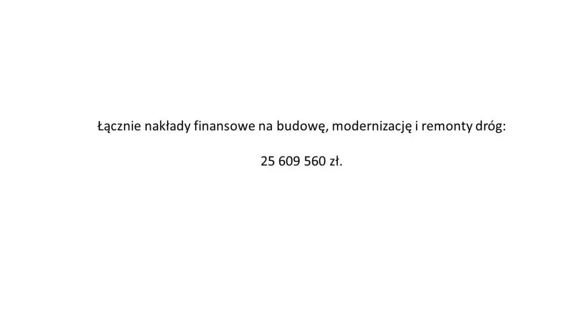 Prezentacja dotycząca inwestycji