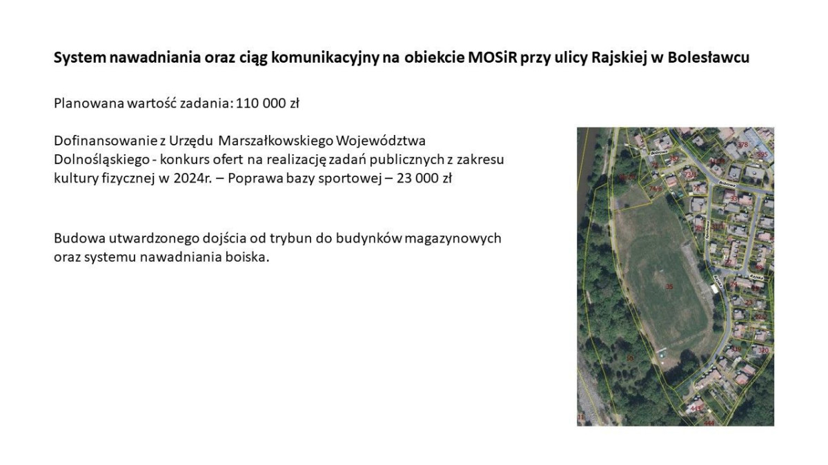 Prezentacja dotycząca inwestycji