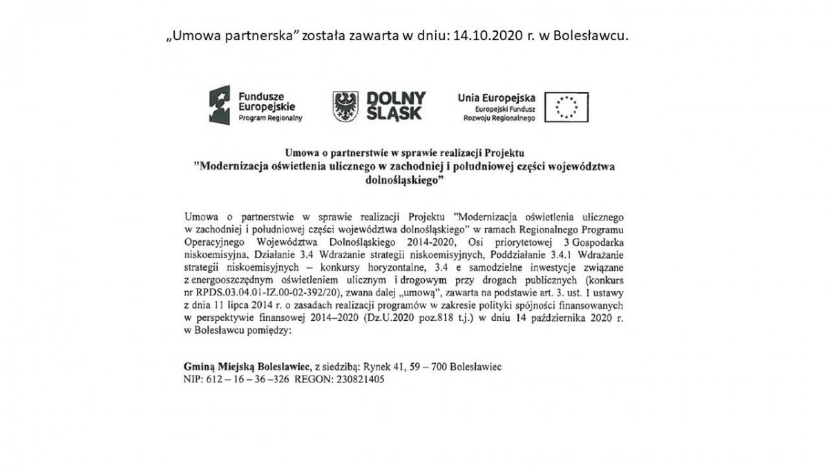 Prezentacja dotycząca modernizacji oświetlenia