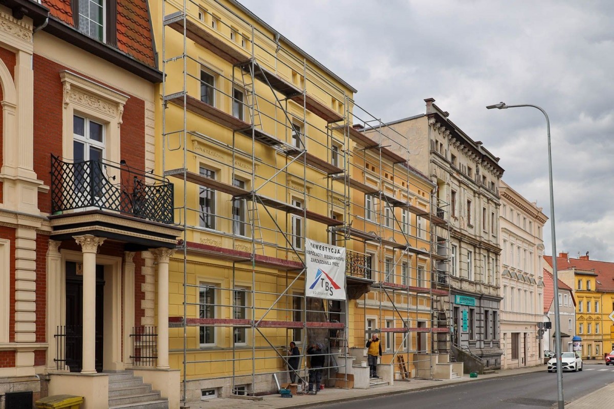 Odnowione fasady kamienic w zarządzie TBS Bolesławiec