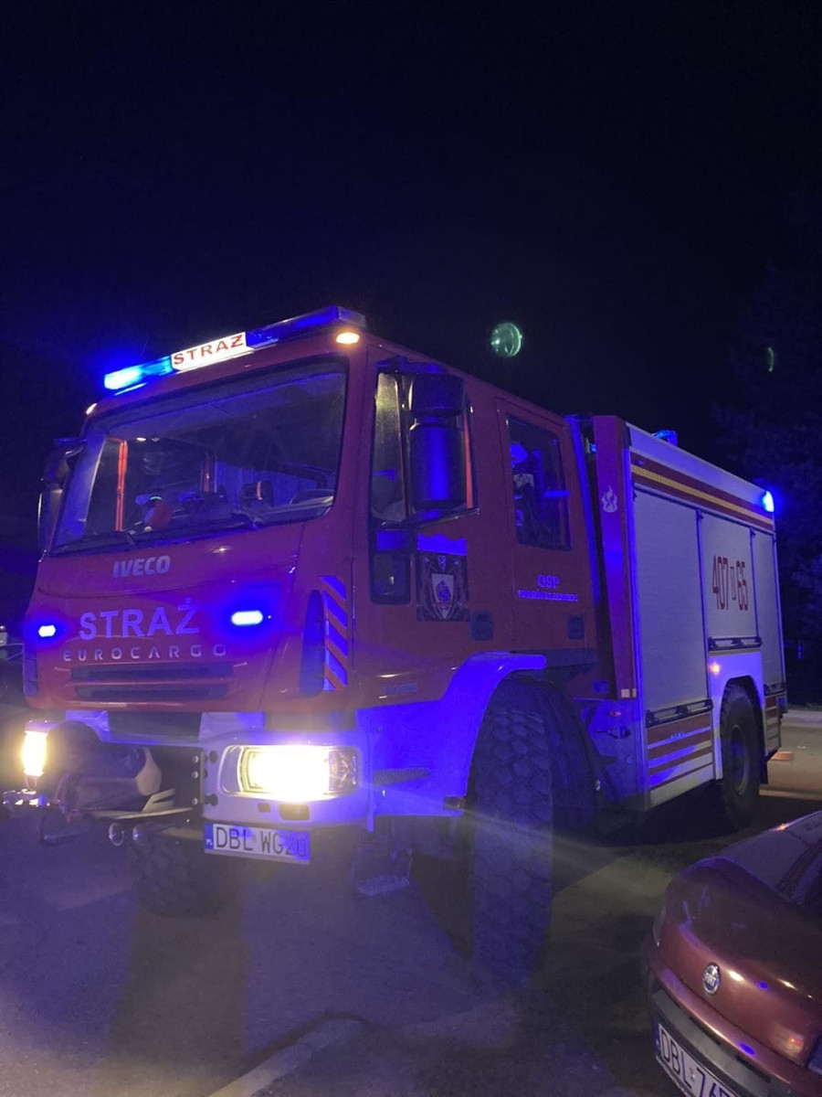 Akcja straży pożarnej w Szczytnicy