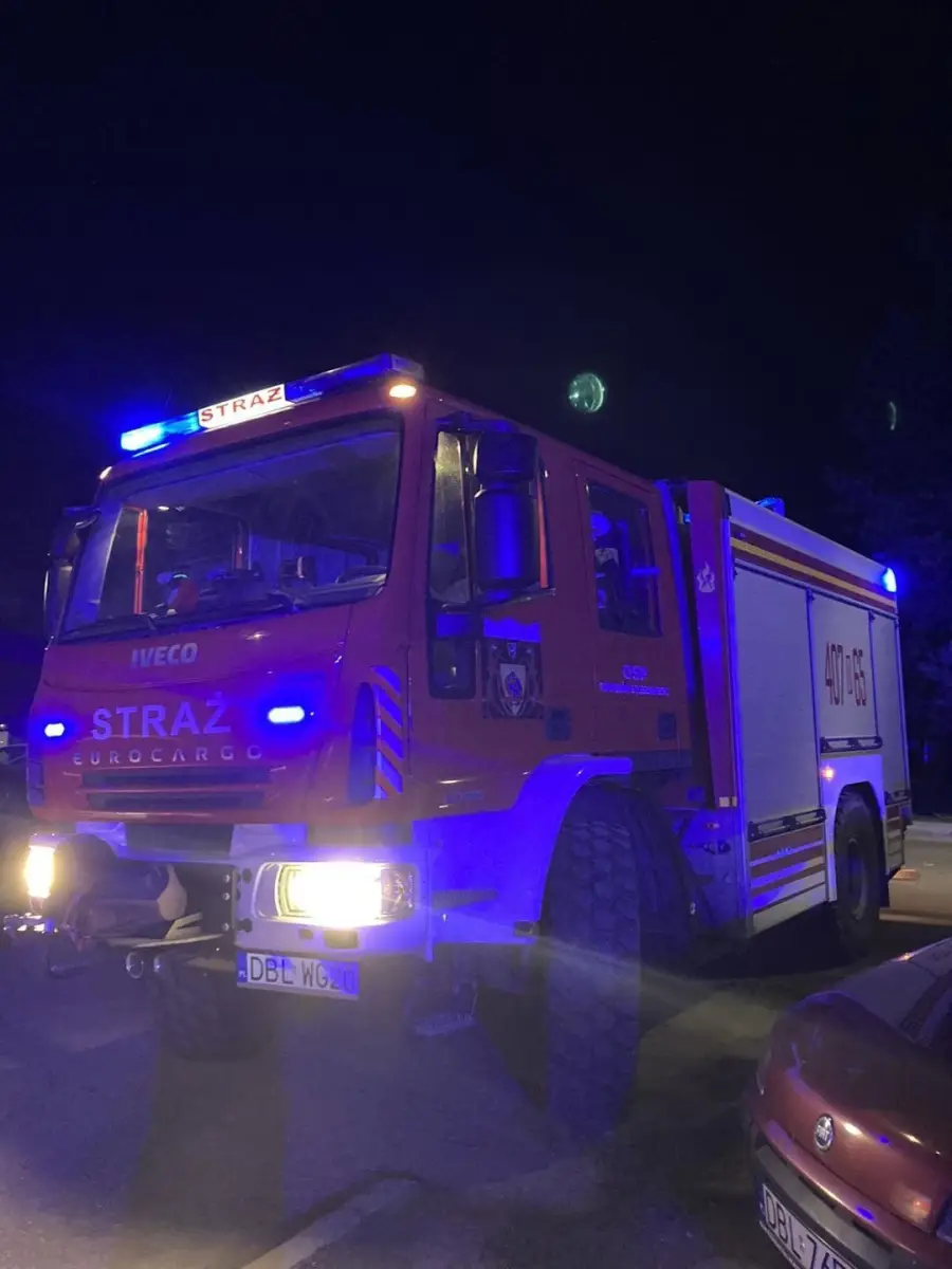 Akcja straży pożarnej w Szczytnicy