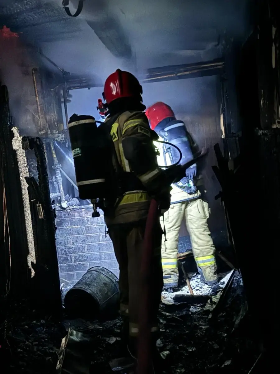 Pożar w miejscowości Giebułtówek