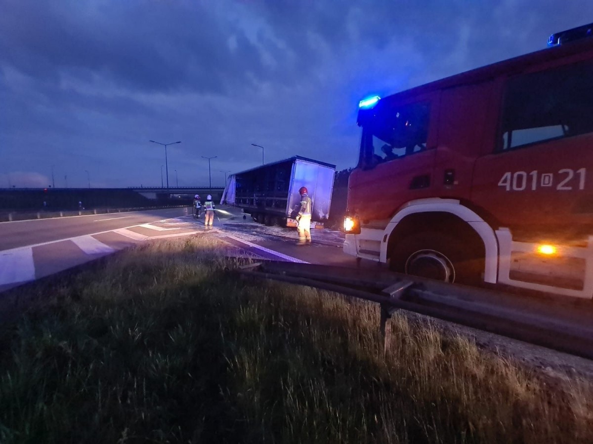 Nocna akcja straży pożarnej