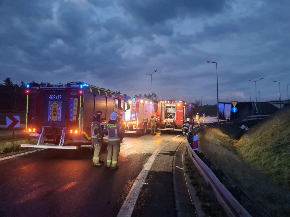 Nocna akcja straży pożarnej