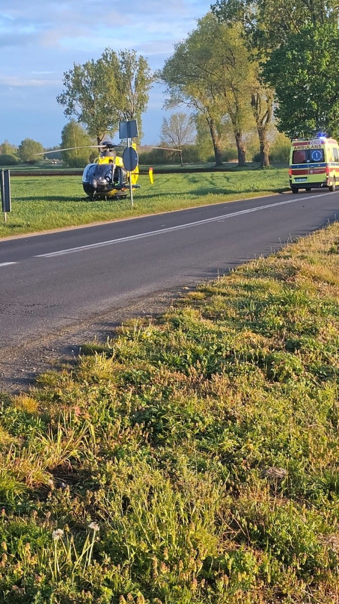 Lądowanie śmigłowca LPR w Wierzbowej