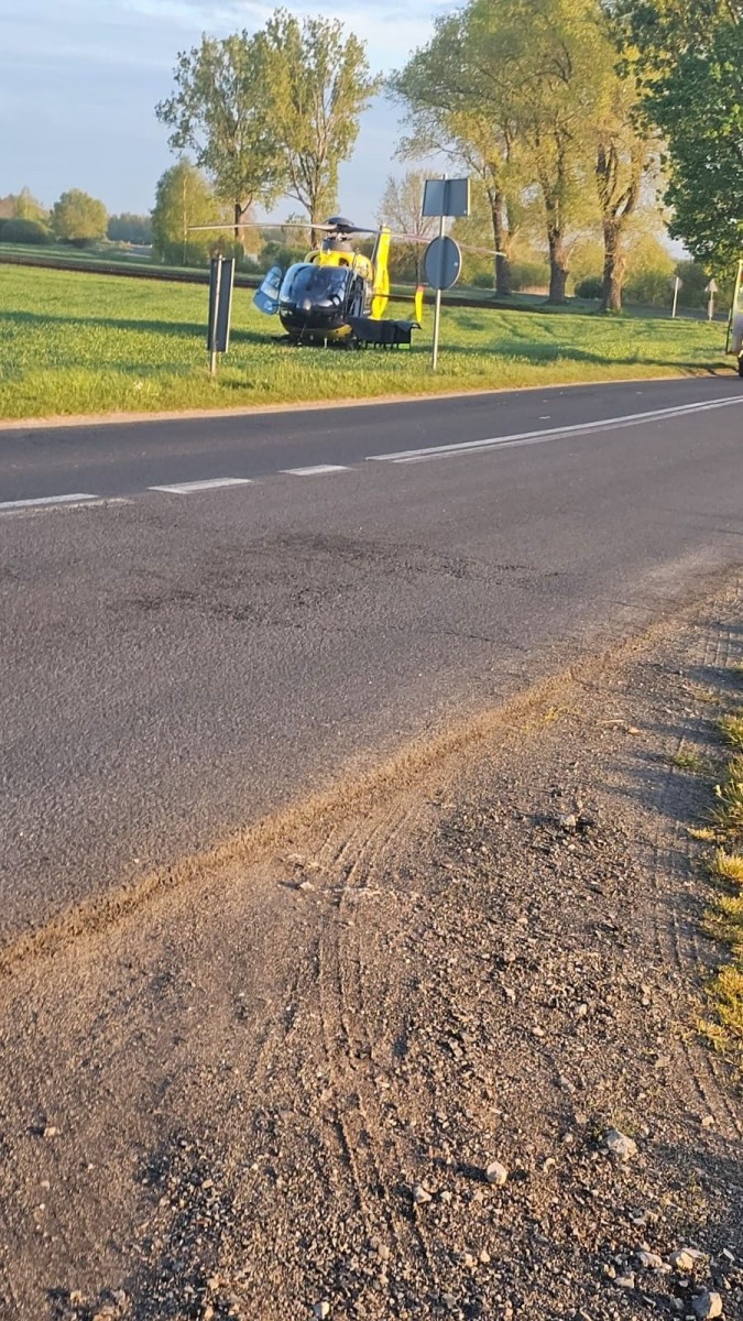 Lądowanie śmigłowca LPR w Wierzbowej