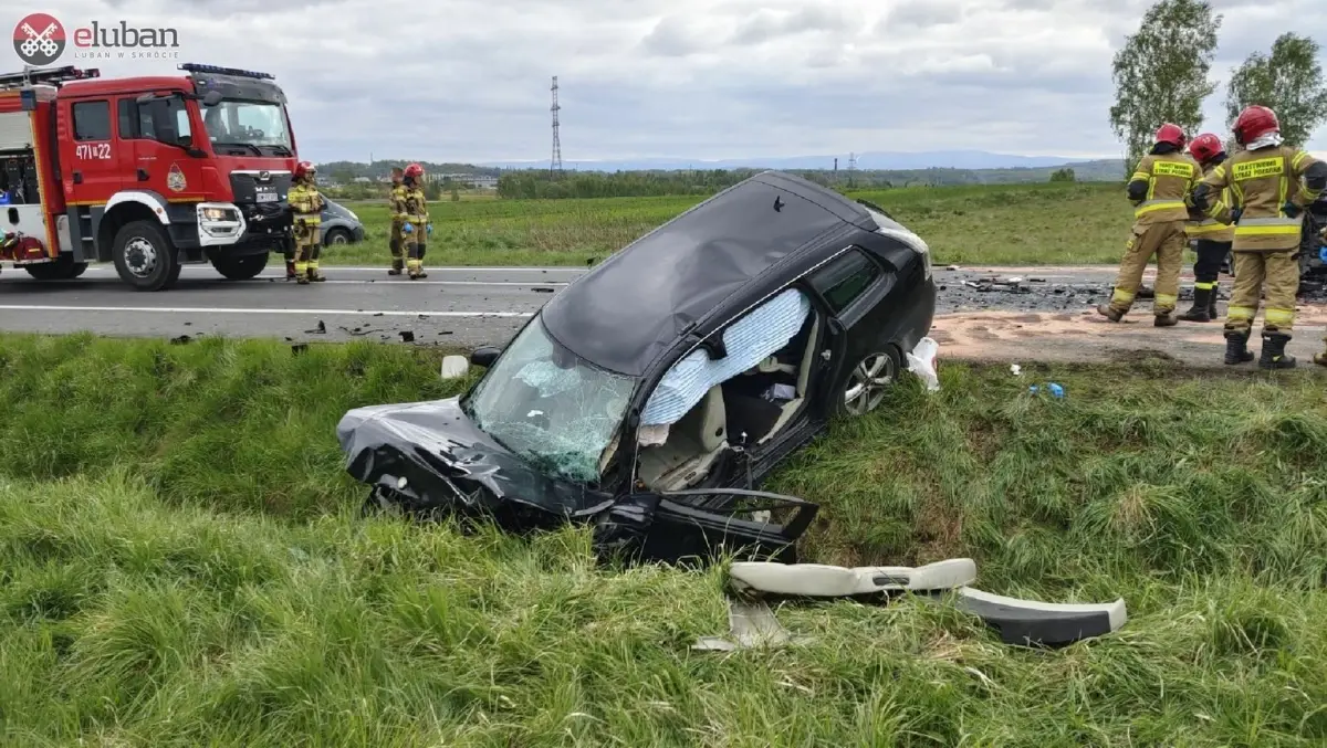 Wypadek na drodze krajowej nr 30