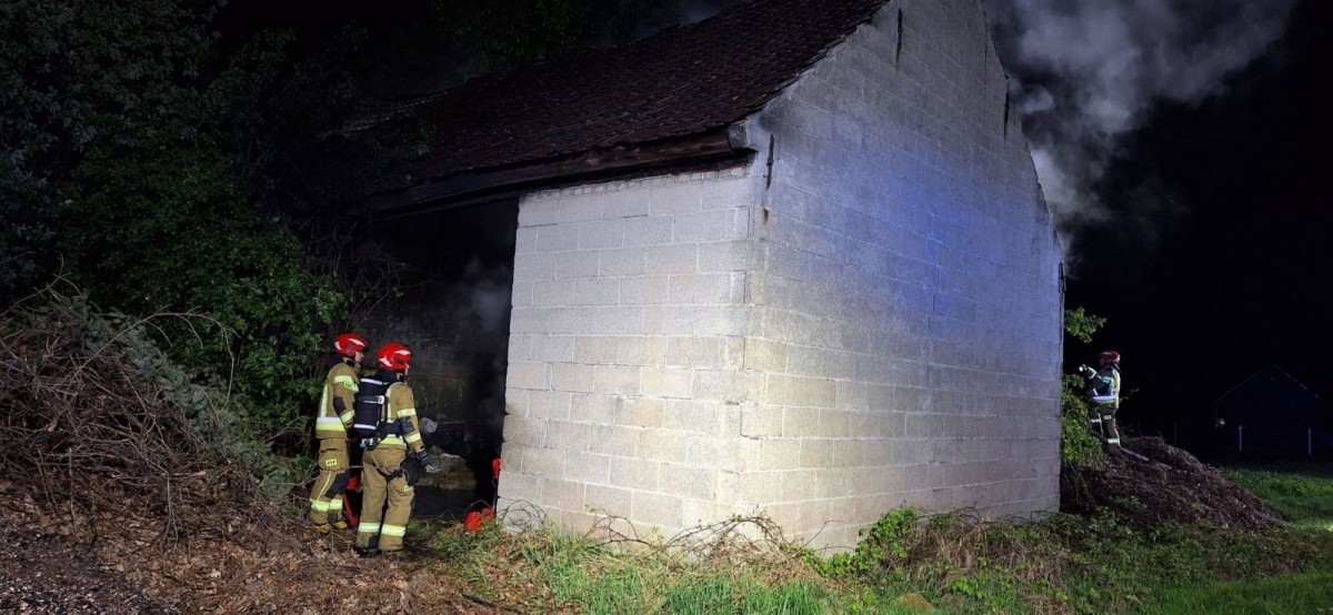 Akcja straży pożarnej w Szczytnicy