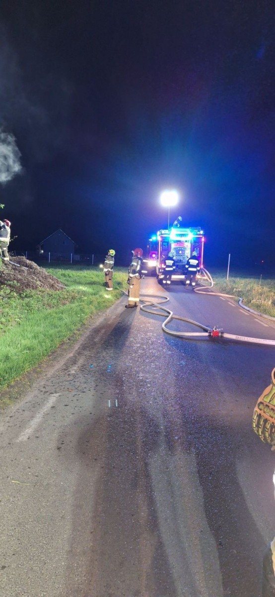 Akcja straży pożarnej w Szczytnicy