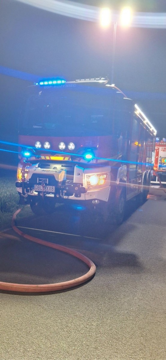 Akcja straży pożarnej w Szczytnicy