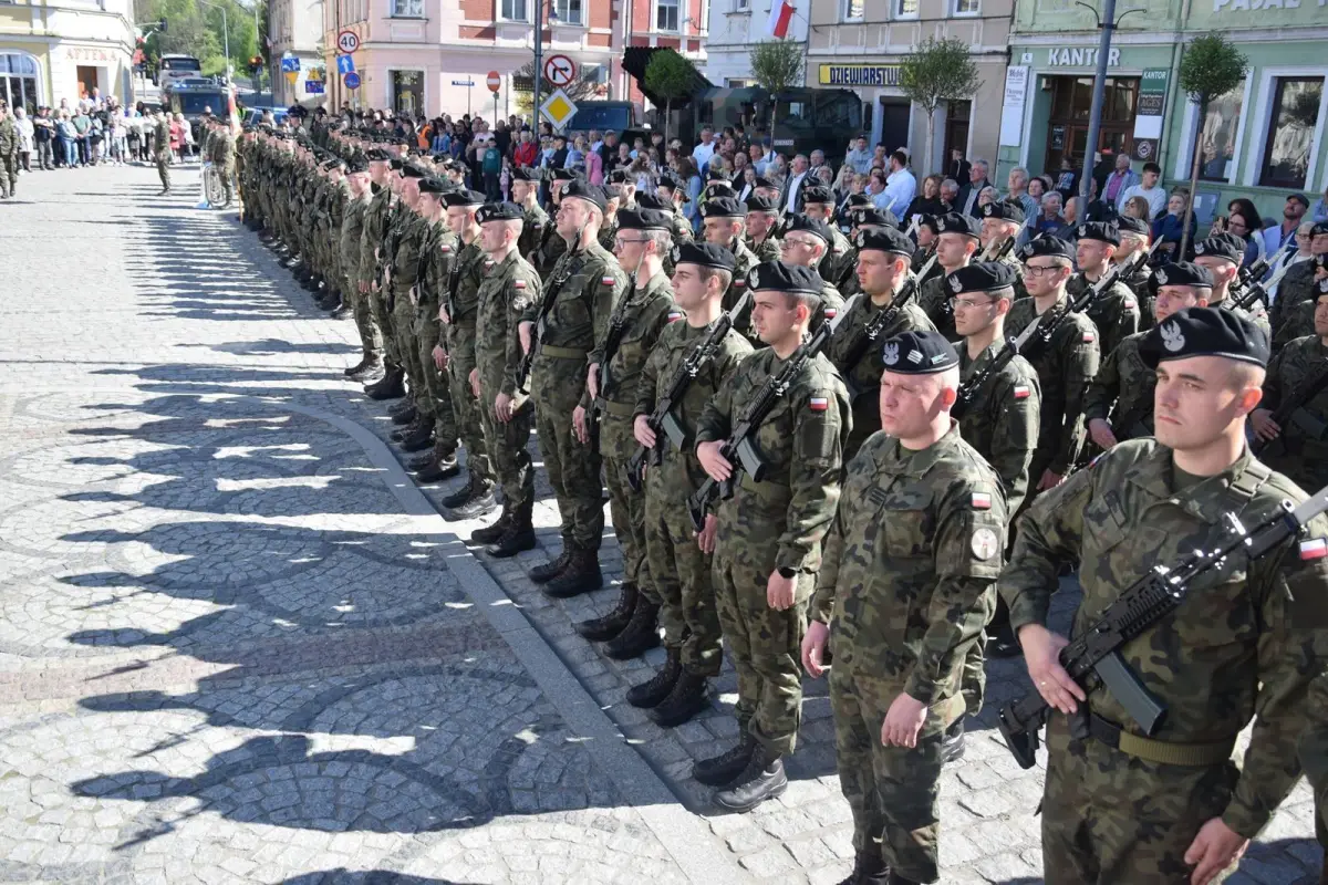 Урочистість на ринковій площі в Leśna